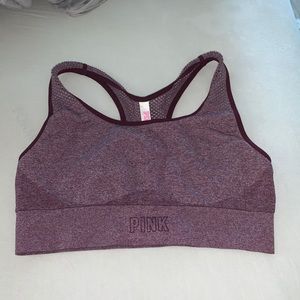 pink sports bra
